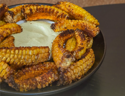 Corn ribs cu sos de caju